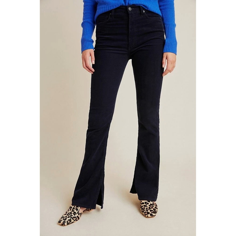Citizens of Humanity Georgia High Rise Bootcut Corduroy Pants Navy Blue Size 27